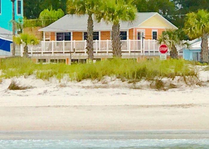 View of Salty Living from the Gulf waters View of Salty Living from the Gulf waters