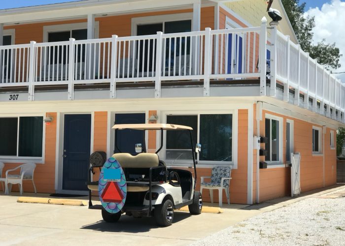 Villa B golf cart / assigned car Parking